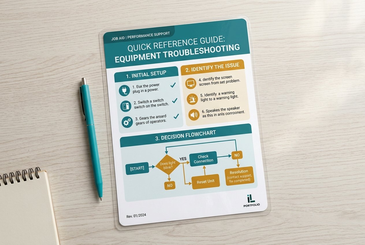 Job Aid Performance Support Mockup